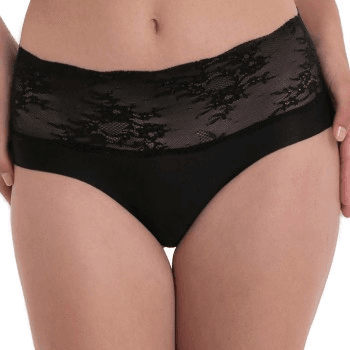 Anita High Waist Lace Briefs Svart