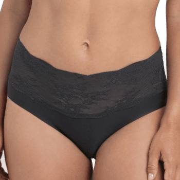 Anita High Waist Lace Briefs Mørkgrå