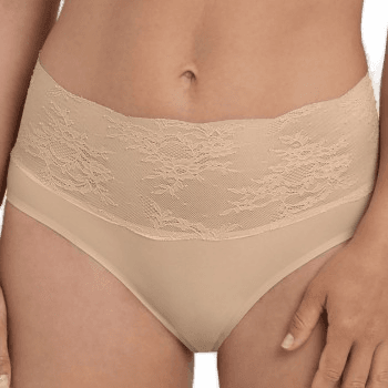 Anita High Waist Lace Briefs Beige