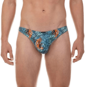 Bruno Banani Premium Line String Blå Mønster