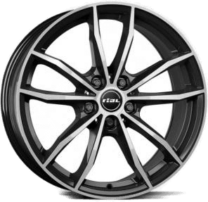 Rial X12 Diamond Black Polish 9x20 5/112 ET38 B66.6