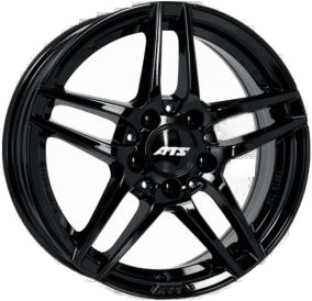 ATS Gloss Black 7x17 5/112 ET44.50 B66.46
