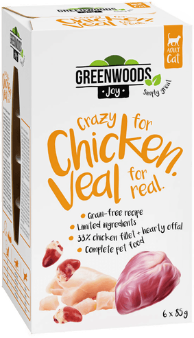 Greenwoods Joy Kyllingfilet & Kalv 6 x 85 g