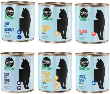 Cosma Nature Mix pakke 2 6 x 280 g