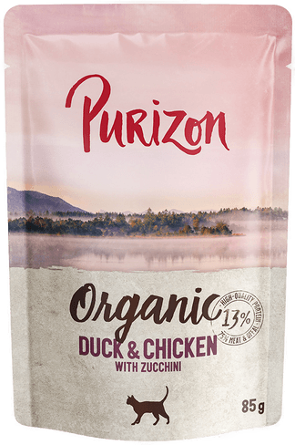 Purizon økologisk 6 x 85 g øko-And og øko-kylling