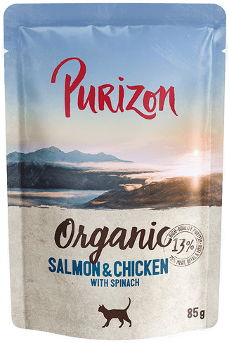 Purizon økologisk Laks og Kylling 6 x 85 g