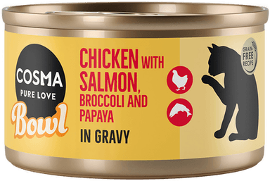 Cosma Bowl Kyllingbryst med laks 12 x 80 g