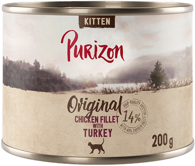 Purizon Kitten Kyllingfilet med Kalkun 12 x 200 g