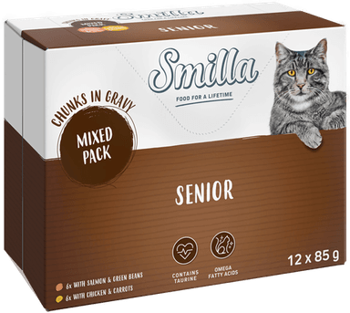 Smilla Fresh Pouch Senior biter i saus