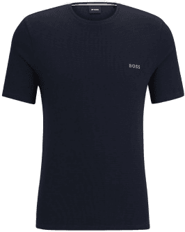 Boss Waffle T-Shirt Mørkblå