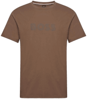 BOSS T Shirt RN Brun Herre