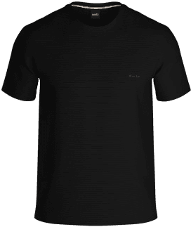 BOSS Rib T Shirt Svart