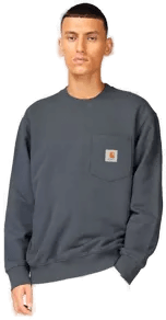 Carhartt Pocket crewneck Hvit XS