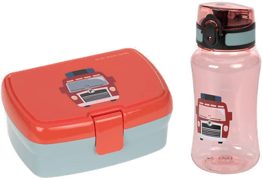 Lssig Matbokssett Brannbil med drikkeflaske