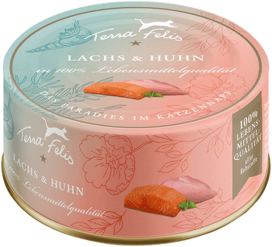 Terra Felis Laks og Kylling 12 x 80 g