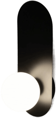 Maytoni vegglampe Bao, svart/hvit