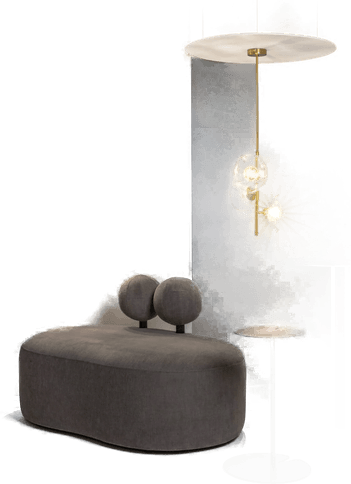 Maytoni Miracle vegglampe, messingfarget