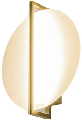 Maytoni LED-vegglampe Mira, gull/hvit