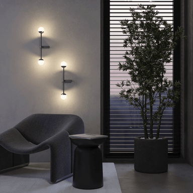 Maytoni LED-vegglampe Touch, svart, dimbar