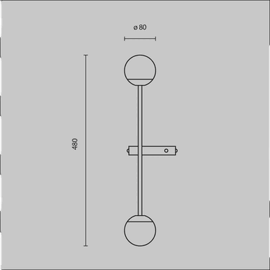 Maytoni LED-vegglampe Touch, dimbar