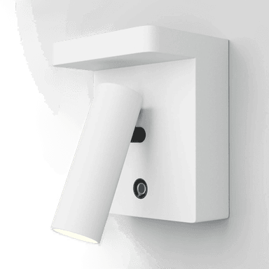 Maytoni LED-vegglampe Aron, hvit