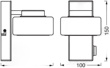 Ledvance Orbis Flame vegglampe