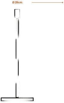 Osram gulvlampe DECOR STICK, beige, 78 cm