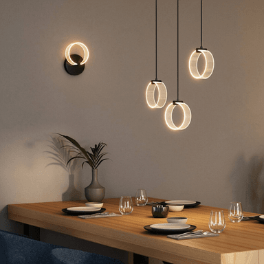 Osram LED-vegglampe Decor Circle, svart