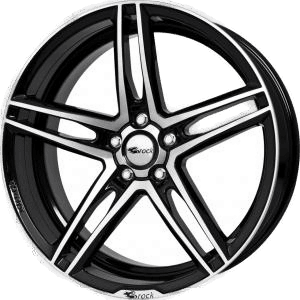 Brock B33 Black Full Polish 8x18 5/120 ET38 B72.6