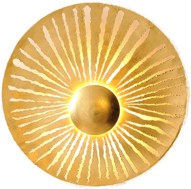 Holländer Pietro vegglampe, gullfarget, Ø 71 cm