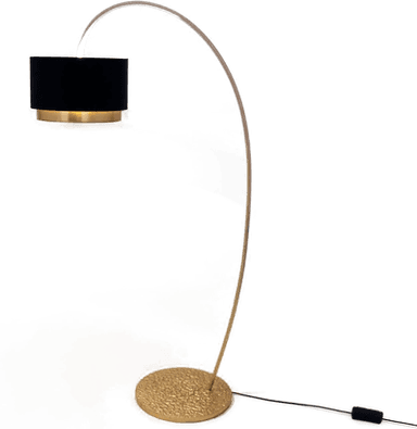 Holländer Meteor-gulvlampe, gullfarget