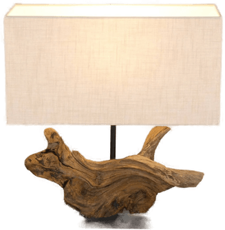 Holländer Lipari bordlampe, trefarget/beige