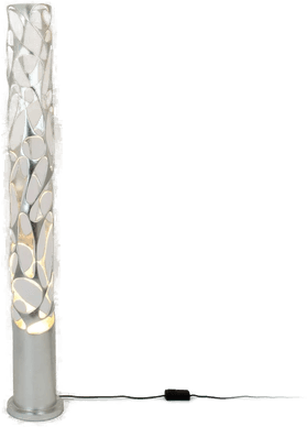 Holländer Talismano gulvlampe, sølvfarget