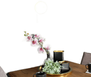 Ecolight Pluto vegglampe, svart/hvit