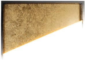 Ecolight Vista LED-vegglampe, gull/svart