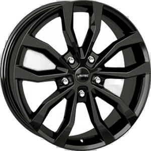 AUTEC UTECA Gloss Black 9.5x19 5/114.3 ET45