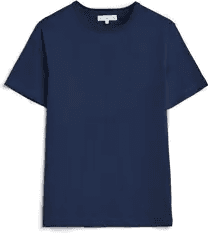 Merz B Schwanen 1950s Classic Loopwheeled T-shirt Ink Blue