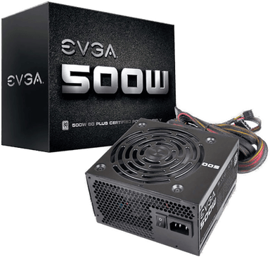 EVGA W2 500W Strømforsyning
