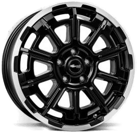 Brock B45 Black Full Polish 7x18 5/118 ET53