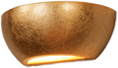 Lindby Kolja vegglampe med gullfoliefinish