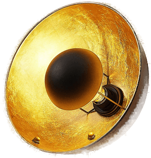 Lindby Muriel bordlampe, svart/gull