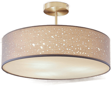 Lindby Umma taklampe grå Ø 50 cm