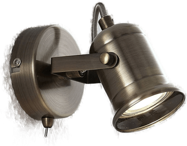 Lindby Anze vegglampe, antikk messing