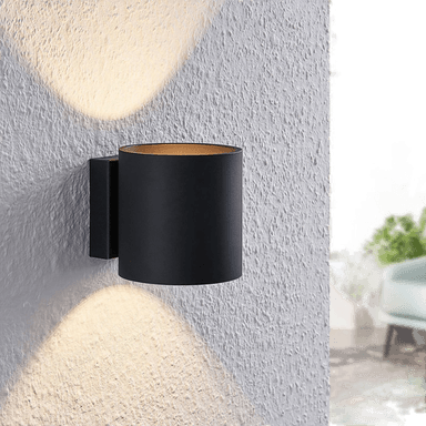 Lindby Mirza vegglampe, svart