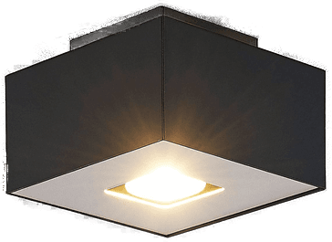 Lindby Kasi taklampe svart 14 x 14 cm