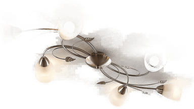 Lindby taklampe Yannie, 6 lyskilder