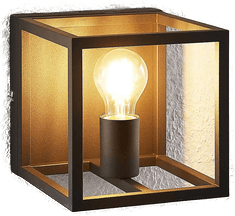 Lindby Meron vegglampe, mørkegrå