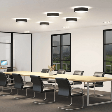 Arcchio LED-taklampe Vanida, svart, Ø 40 cm