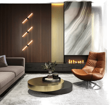 Maytoni LED-vegglampe Axis 63 cm svart