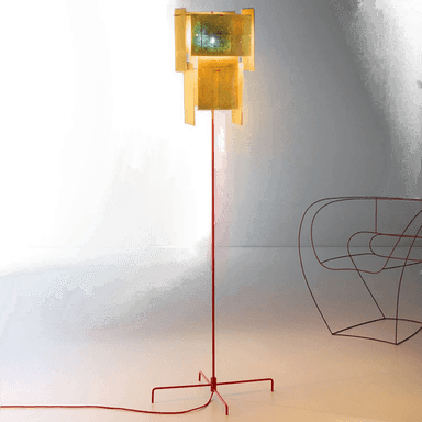 Ingo Maurer 24 Karat Blau gulvlampe